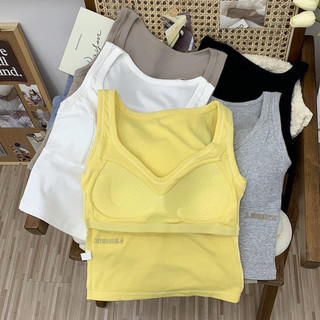 Áo Ba Lỗ Cổ Tim Có đệm QC