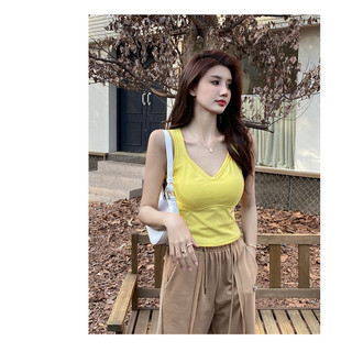 Áo Ba Lỗ Cổ Tim Có đệm QC