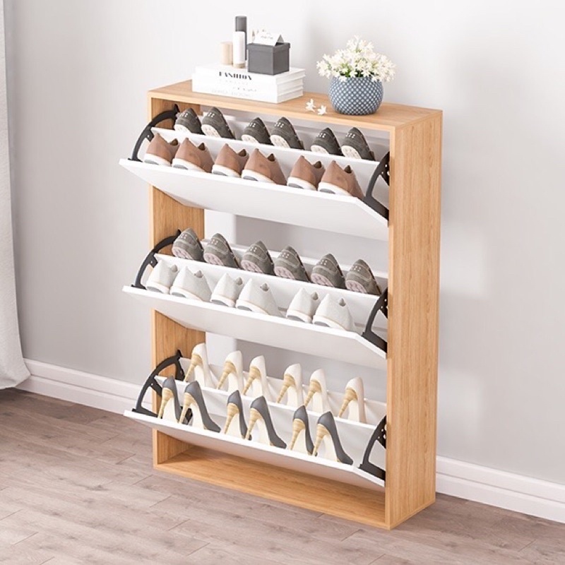 Tủ kệ giày thông minh 3 cánh lật phong cách trẻ trung năng động , thương hiệu Heaven - HV720