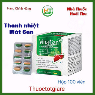 Viên Uống bổ gan VinaGan - Giúp thanh nhiệt , giải độc gan, hạ men gan [ Chính Hãng ]
