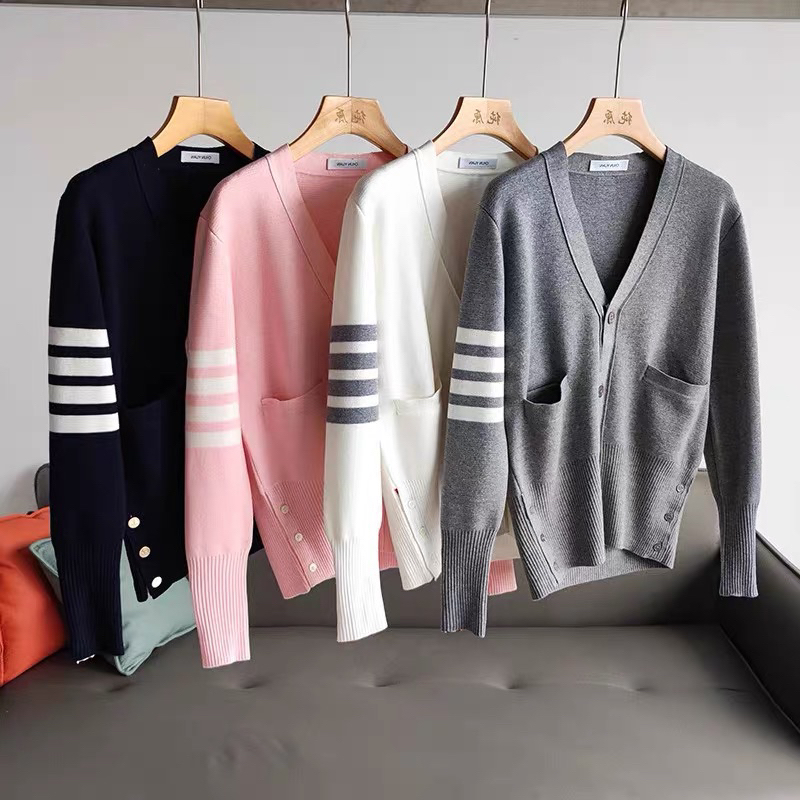 Áo cardigan Thom.B hồng QCCC