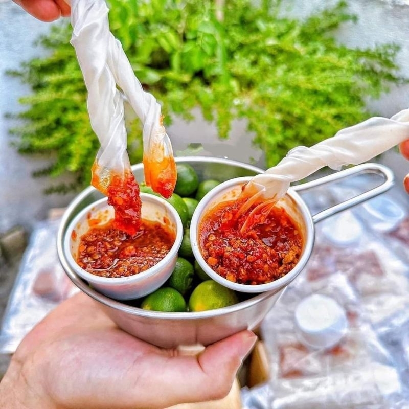 Hủ 200gr Ớt Rim Mật Ong Siêu Cayyy Ăn Chay Được - Bánh Tráng Phơi Sương