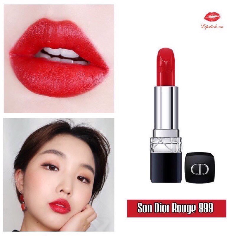 Son Dior Rouge 999 Màu Đỏ Tươi fullsize