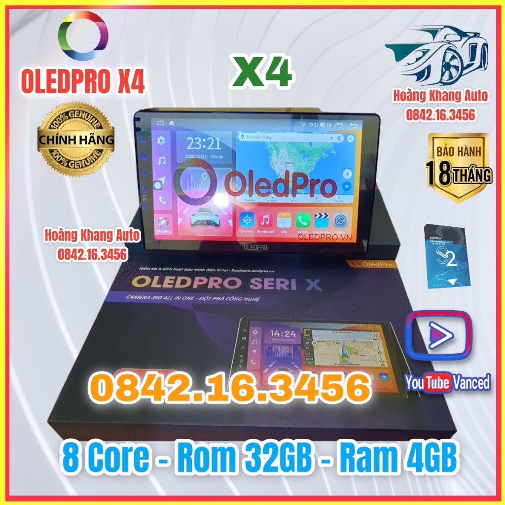Màn hình OLEDPRO X4 Ram 4GB - Rom 32GB - 8 Core mẫu mới 2023.