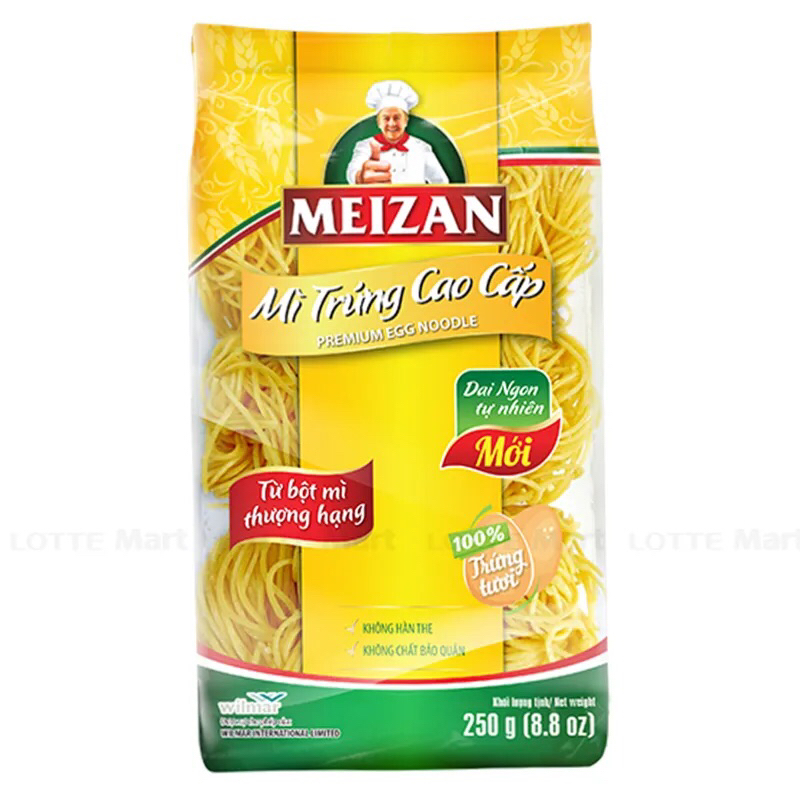 Mì trứng Meizan cao cấp bịch 250g