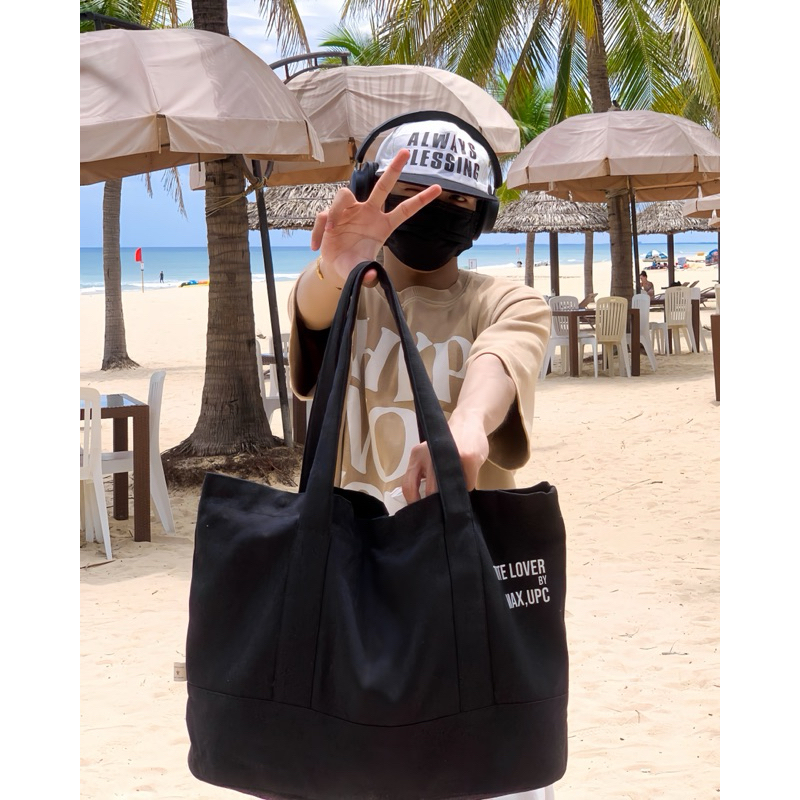 Túi Đeo Vai “Tote Lover Bag” Chất Liệu Vải Canvas