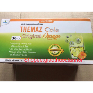 Bột sủi thanh nhiệt giải độc gan Themaz Cola Original (vị cam, vị chanh, vị chanh muối, vị chery)