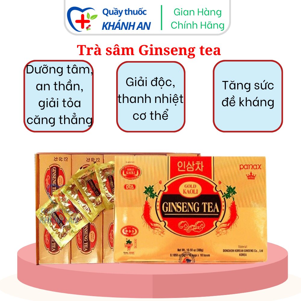 Trà chè sâm hàn quốc wongin_t gingseng tea (hộp 100 gói)