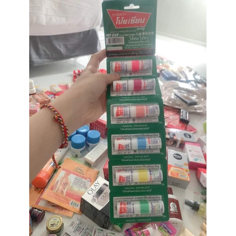 1 Ống Hít Poy Sian Mark II Bạc Hà Thái Lan Ống Hít Thông Mũi