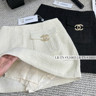 Chân váy dạ CL túi hộp nổi
