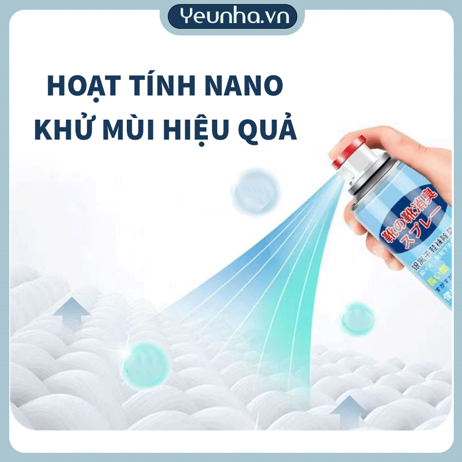 Bình Xịt Khử Mùi Hôi Chân Hôi Giày Nhật Bản Công Nghệ Nano Yêu Nhà VN - Yeunha.vn