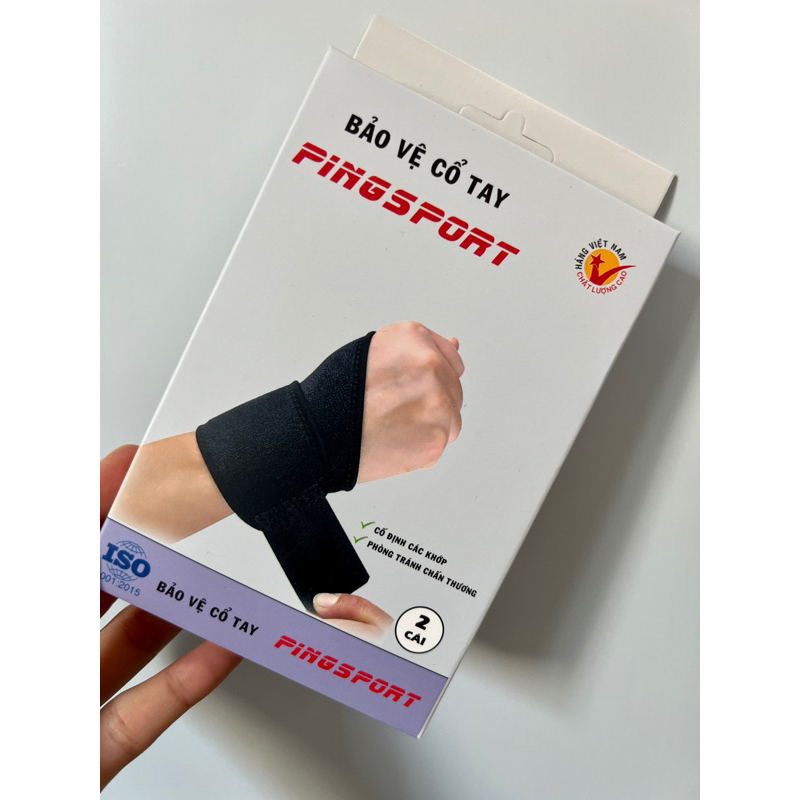 Bảo vệ cổ tay Ping sport tập Gym, yoga  - Thư viện Yoga - Kích thước 33cm x 6cm
