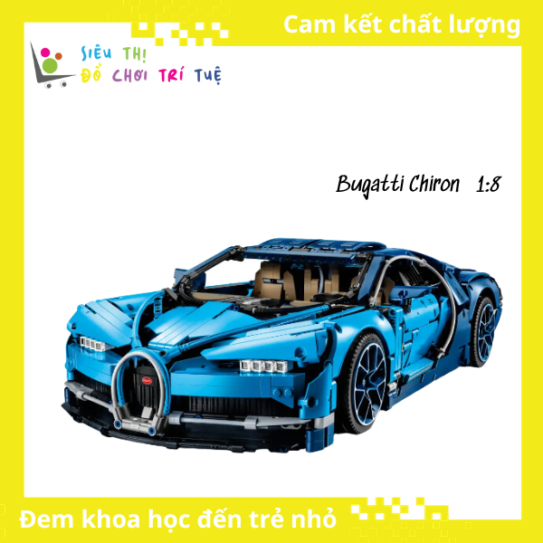Nonlego Technic Mô Hình Siêu Xe Bugatti Chiron Tỷ Lệ 1:8 Đồ Chơi Lắp Ráp 4031 Chi Tiết Sieuthidochoitritue
