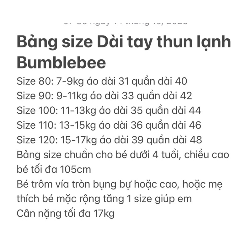 Bộ dài tay thun lạnh cho bé trai bé gái nền kem in hoa động vật