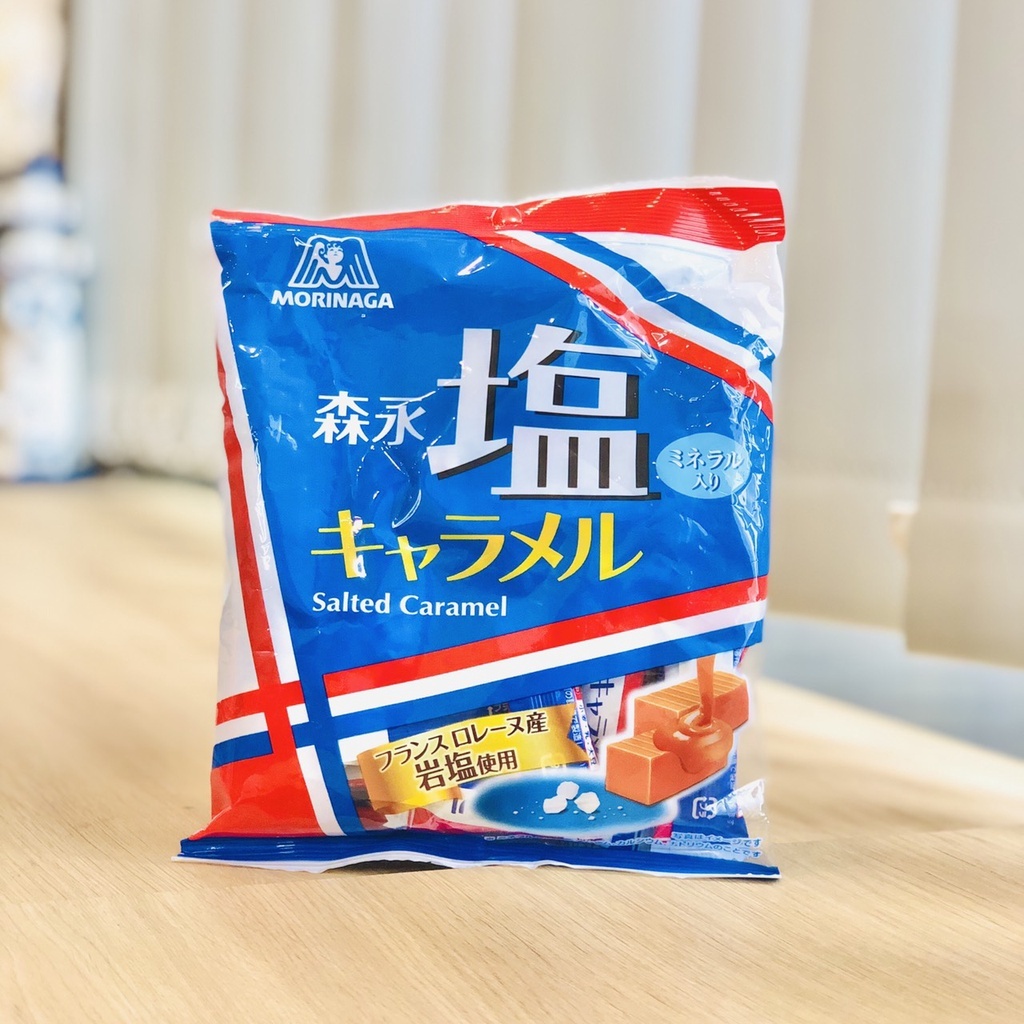 Kẹo Caramel Muối Morinaga Nội Địa Nhật 92G - Nguyên liệu kẹo 100% sữa bò và kem tươi hảo hạng