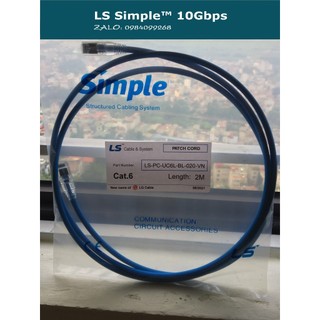 Patch cord cat6 ls utp 1,5m-2m-3m-5m-7m-10m-15m