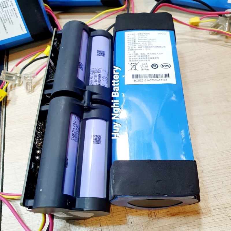 Khối Pin 6s  Pin 21700 Samsung 40t - Nguyên Khối 6viên