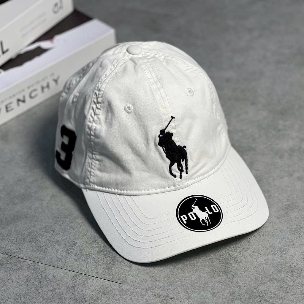 Mũ lưỡi trai PÔ LÔ bên hông thêu số 03 thiết kế tag mac đầy đủ munondanchoi