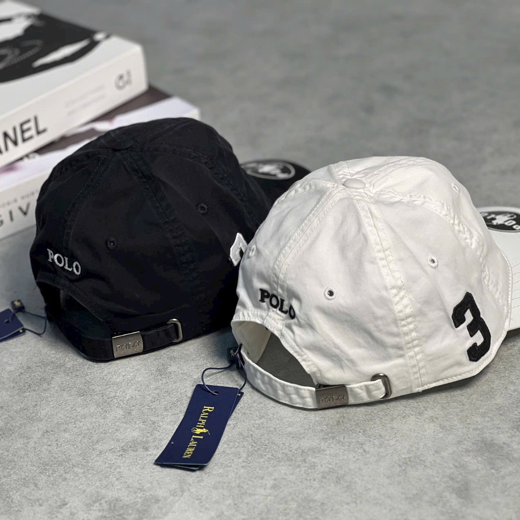 Mũ lưỡi trai PÔ LÔ bên hông thêu số 03 thiết kế tag mac đầy đủ munondanchoi