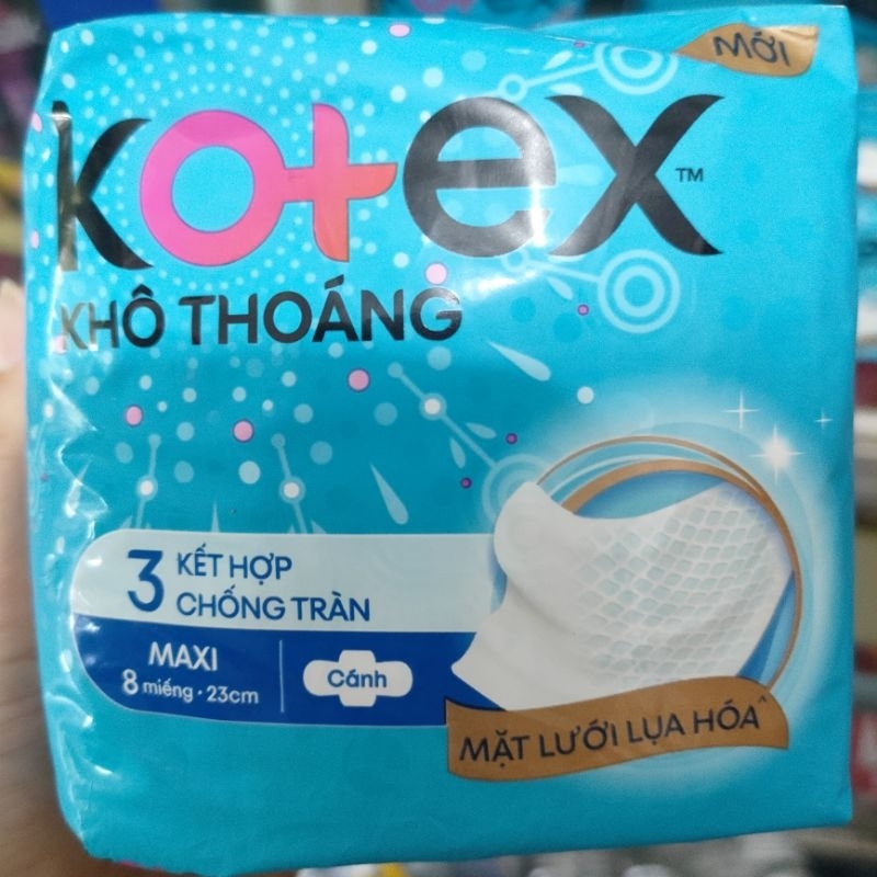 🌷 BĂNG VỆ SINH KOTEX BAN ĐÊM 28cm. 1 GÓI 4 MIẾNG TẶNG KÈM 2 MIẾNG BAN NGÀY 23cm