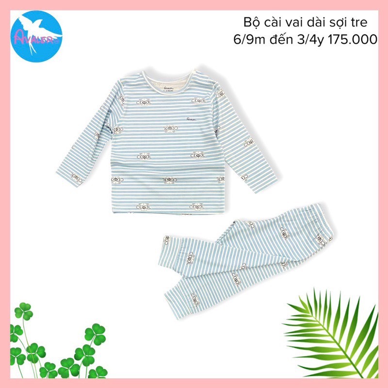 Bộ dài tay cài vai Avaler (mẫu mới 2023)