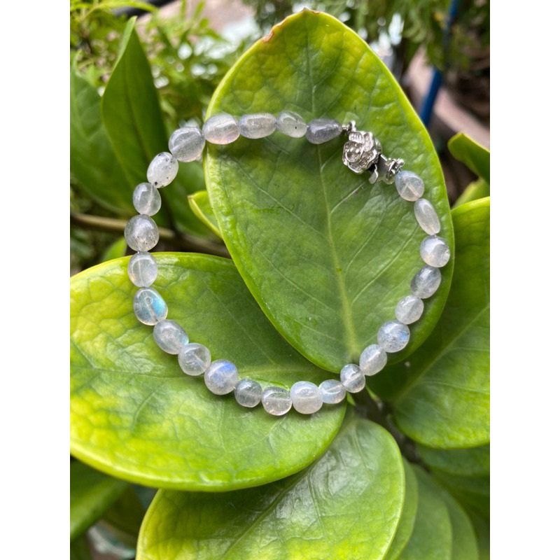 Vòng Labradorite khoá bạc 925 hấp dẫn,tự tin,quyến rũ