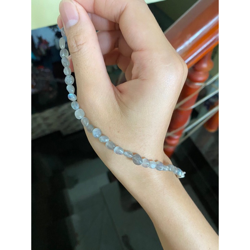 Vòng Labradorite khoá bạc 925 hấp dẫn,tự tin,quyến rũ