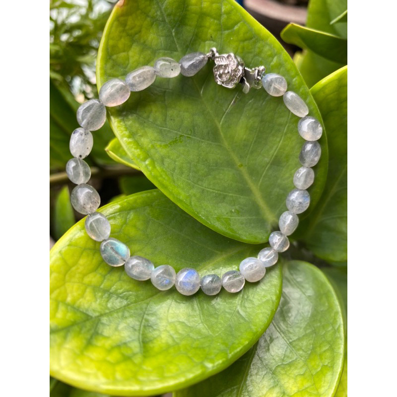 Vòng Labradorite khoá bạc 925 hấp dẫn,tự tin,quyến rũ