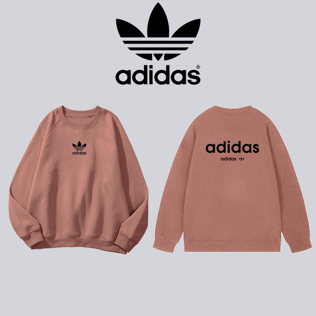 Áo nỉ sweater adidas nam nữ chất nỉ bông cotton form rộng unisex oversize hàng chính hãng
