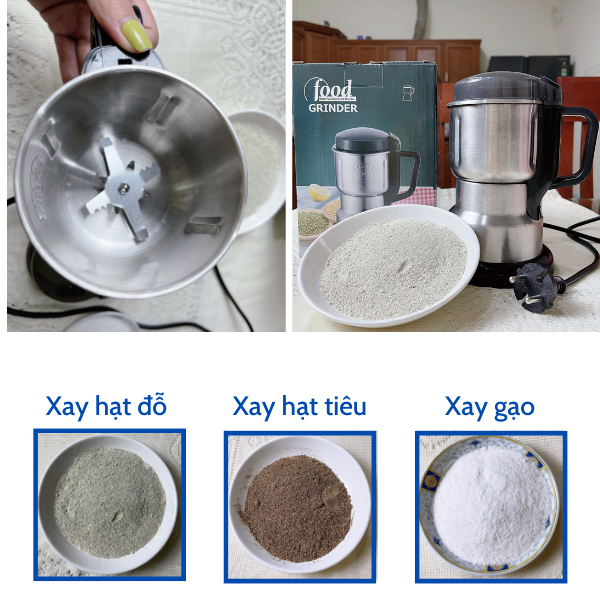 Phụ Kiện Máy Xay Hạt Khô - Xay Gia Vị Đa Năng - Loại 8 Lưỡi 300W