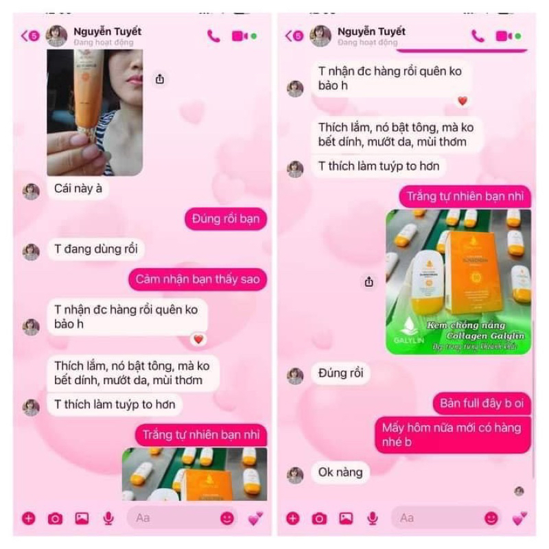 KEM CHỐNG NẮNG  COLLAGEN GALYLIN