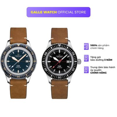 Đồng hồ cơ nam Certina C036.407.16 kính Sapphire cứng cáp, dây da đeo tay thời trang, chống nước khủng 20ATM
