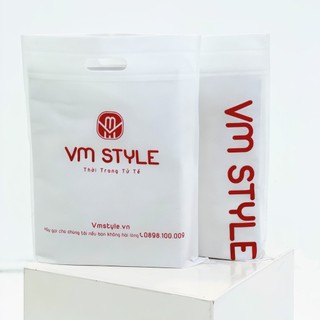  Túi xách không dệt VMSTYLE trắng chữ nhật đơn giản, tiện lợi - TXG00005