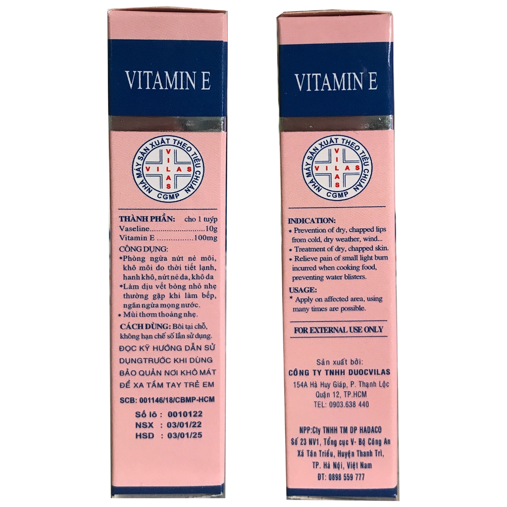 Kem nẻ đẹp da VASELINE ROSE hộp 1 tuýp 10g