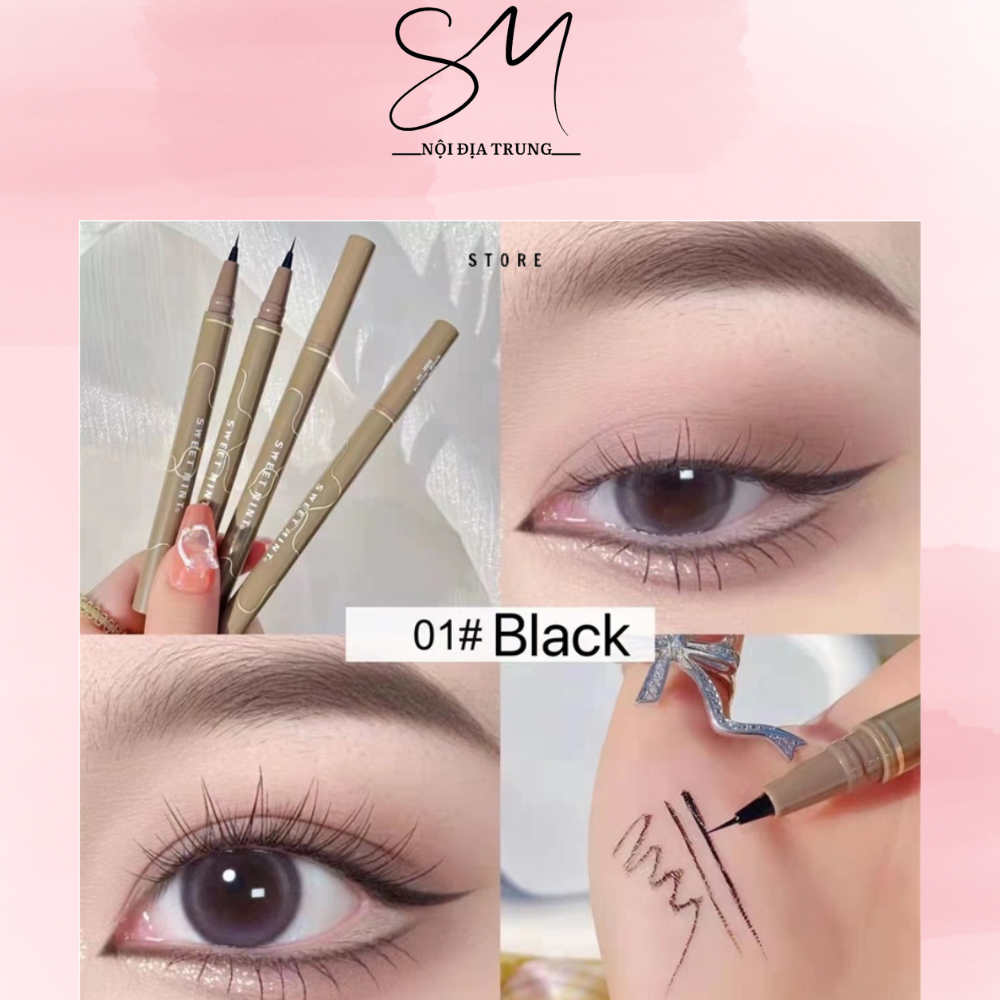 Bút Kẻ Mắt Nước, Kẻ Bọng Mắt SWEETMINT Ngòi Mảnh Lâu Trôi, Bám Màu Siêu Đỉnh
