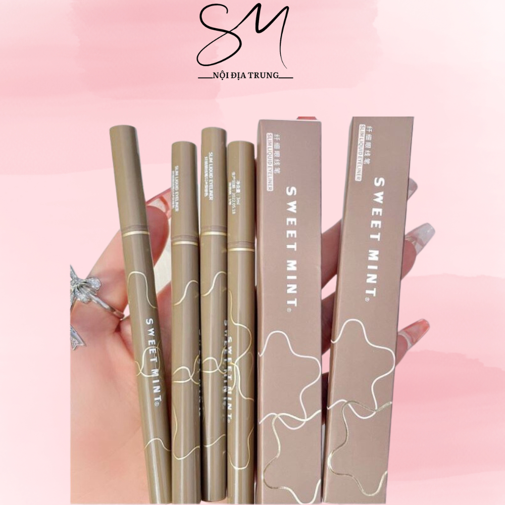 Bút Kẻ Mắt Nước, Kẻ Bọng Mắt SWEETMINT Ngòi Mảnh Lâu Trôi, Bám Màu Siêu Đỉnh