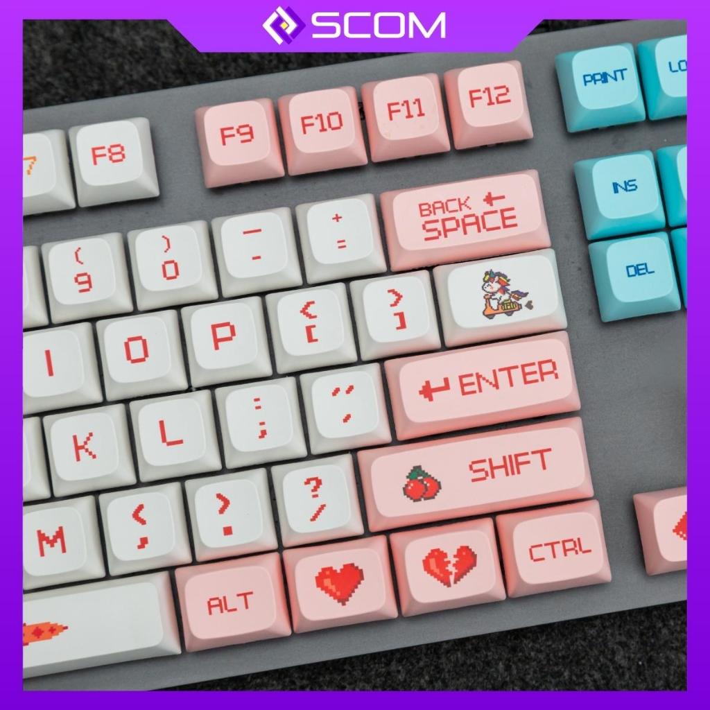 Set keycaps Pixels - Set keycaps bàn phím PBT 124 phím XDA profile
