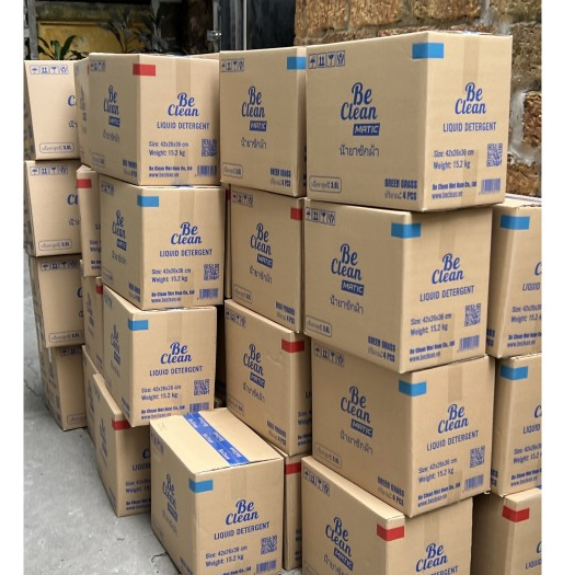 Túi Nước Giặt Xả Thái Lan BE CLEAN Thơm Lâu Sạch Sâu Hương Phấn Hồng Dịu Nhẹ Dung Tích 3600ml