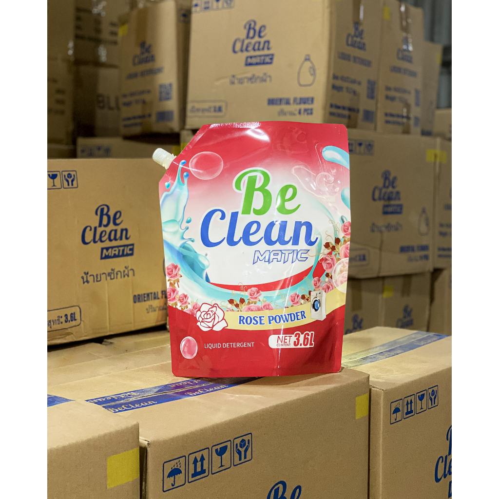 Bộ 3 Túi Nước Giặt BE CLEAN Thơm Lâu Sạch Sâu, Làm Mềm Vải Nước Giặt Xả Thái Lan Dung Tích 3600ml