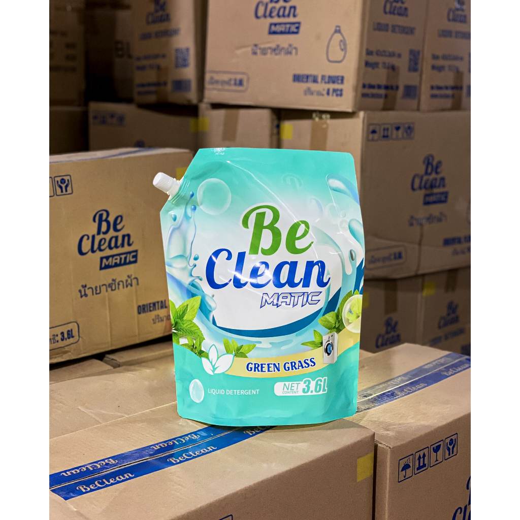 Bộ 3 Túi Nước Giặt BE CLEAN Thơm Lâu Sạch Sâu, Làm Mềm Vải Nước Giặt Xả Thái Lan Dung Tích 3600ml