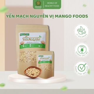 Yến mạch ăn liền cán dẹt mango food, yến mạch hữu cơ cán mỏng nguyên vị phù hợp ăn kiêng giảm cân eatclean
