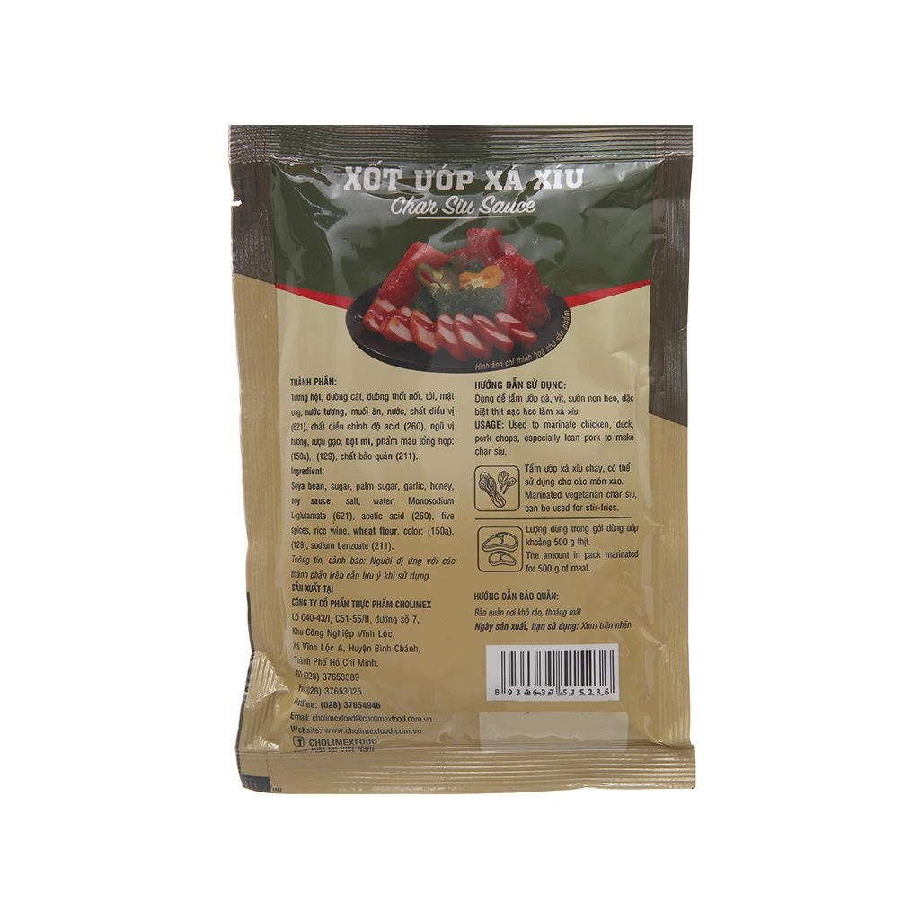 Hộp 20 gói Xốt ướp xá xíu gói 70g