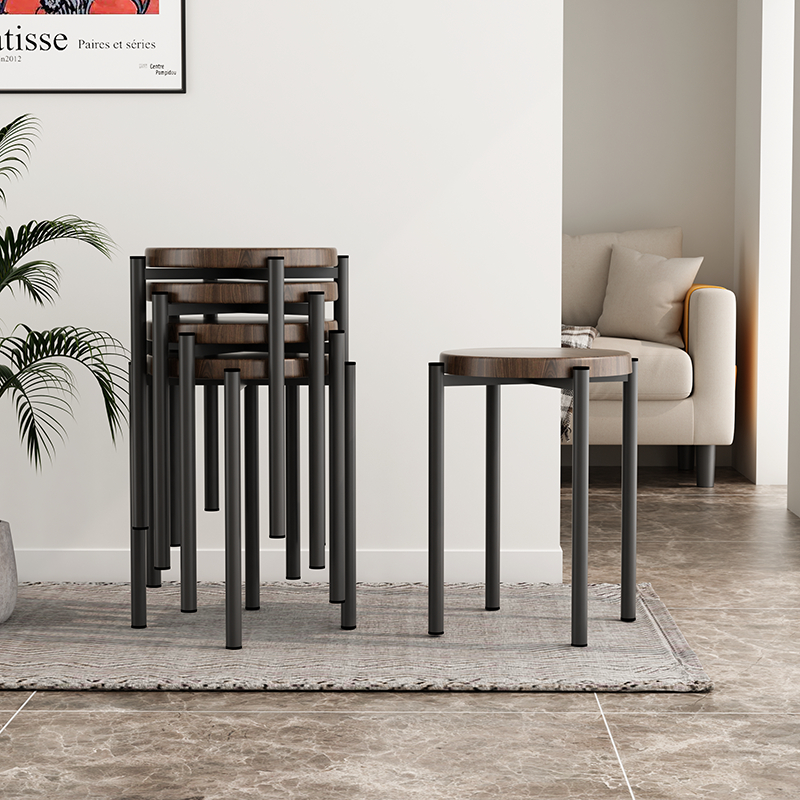 Ghế đôn mặt đệm chân thép sơn tĩnh điện hiện đại - GM78