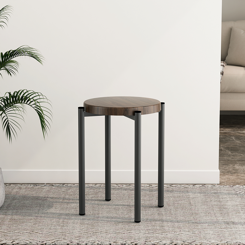 Ghế đôn mặt đệm chân thép sơn tĩnh điện hiện đại - GM78