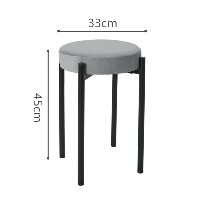 Ghế đôn mặt đệm chân thép sơn tĩnh điện hiện đại - GM78