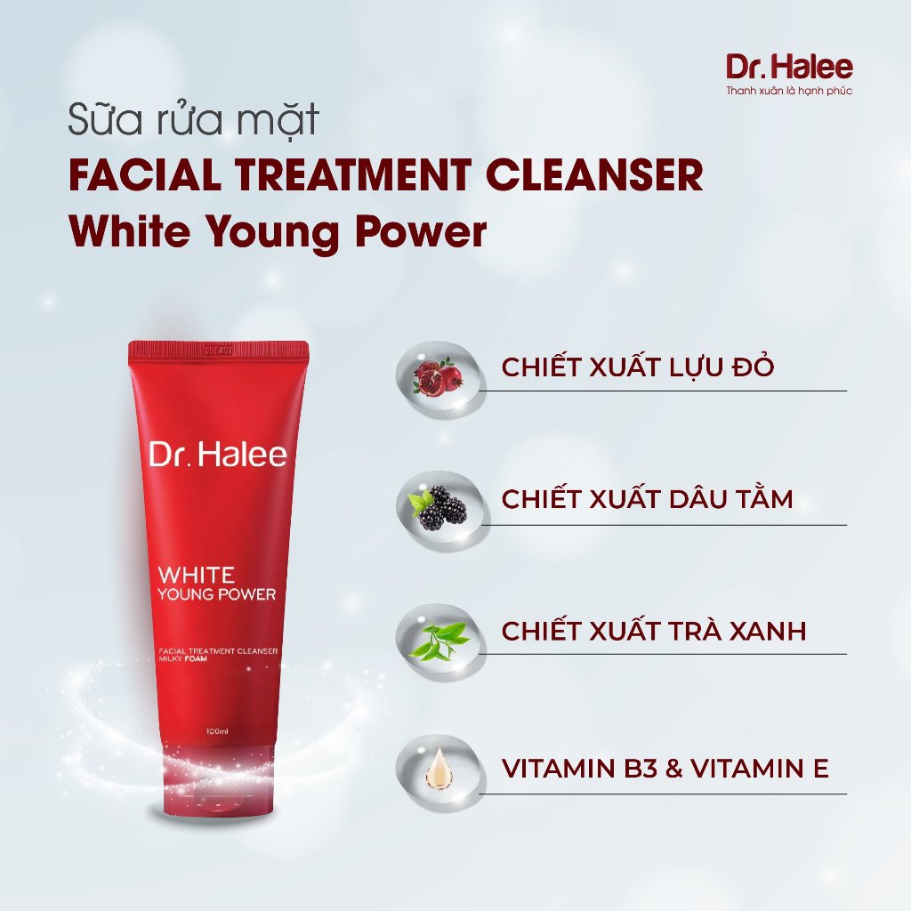 Sửa Rửa Mặt Dr.Halee Lành Tính, Ít Bọt - 100ml