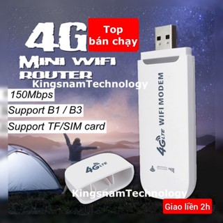 USB 4G LTE phát Wifi từ sim 3G/4G dùng được tất cả nhà mạng - Bộ phát wifi di động USB 3G Dcom 4G