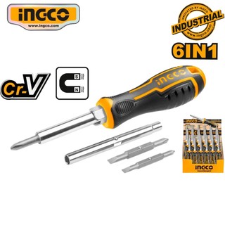Bộ tua vít đa năng 6 trong 1 ingco akisd0608