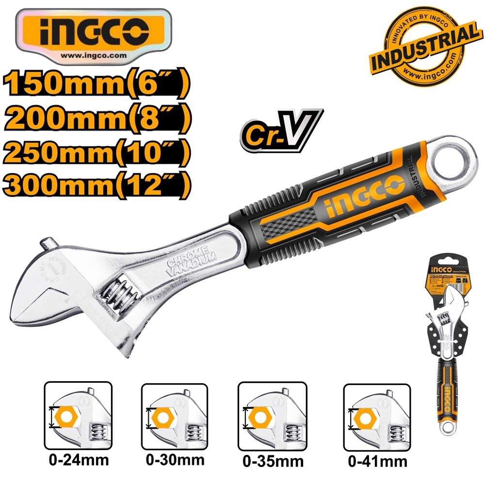 Mỏ lết 6'' 8'' 10'' 12'' Ingco HADW131068 HADW131088 HADW131108 HADW131128