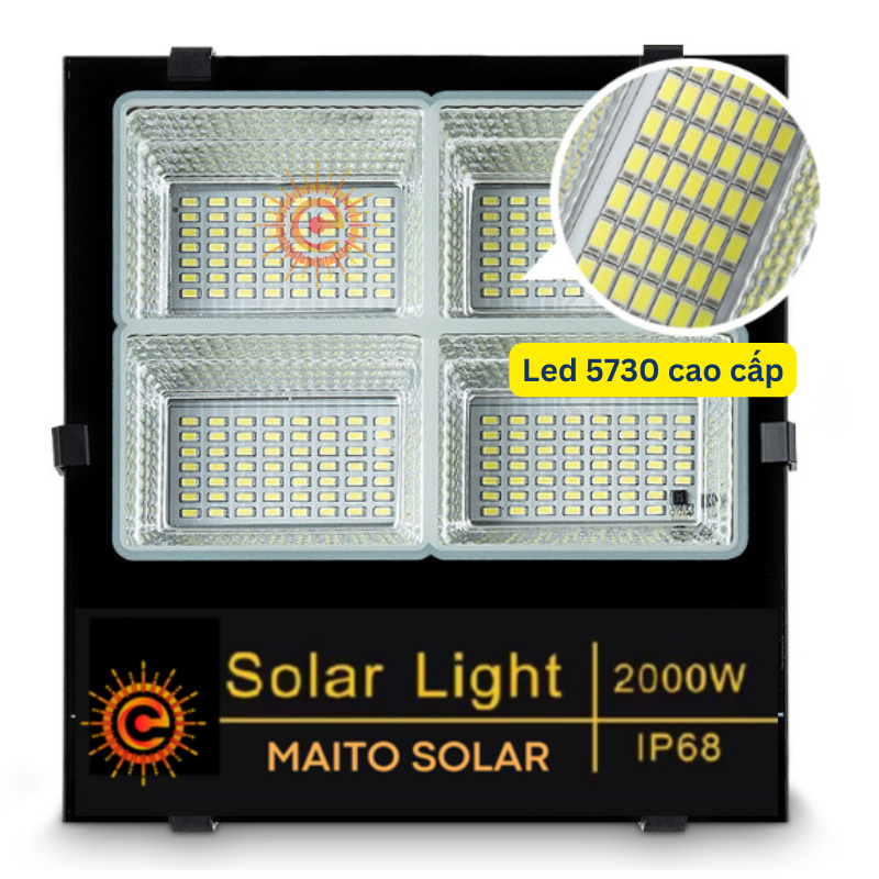 Đèn Pha Năng Lượng Mặt Trời, Chống Nước Ngoài Trời Siêu Sáng, Đèn Năng Lượng Mặt Trời Siêu Sáng